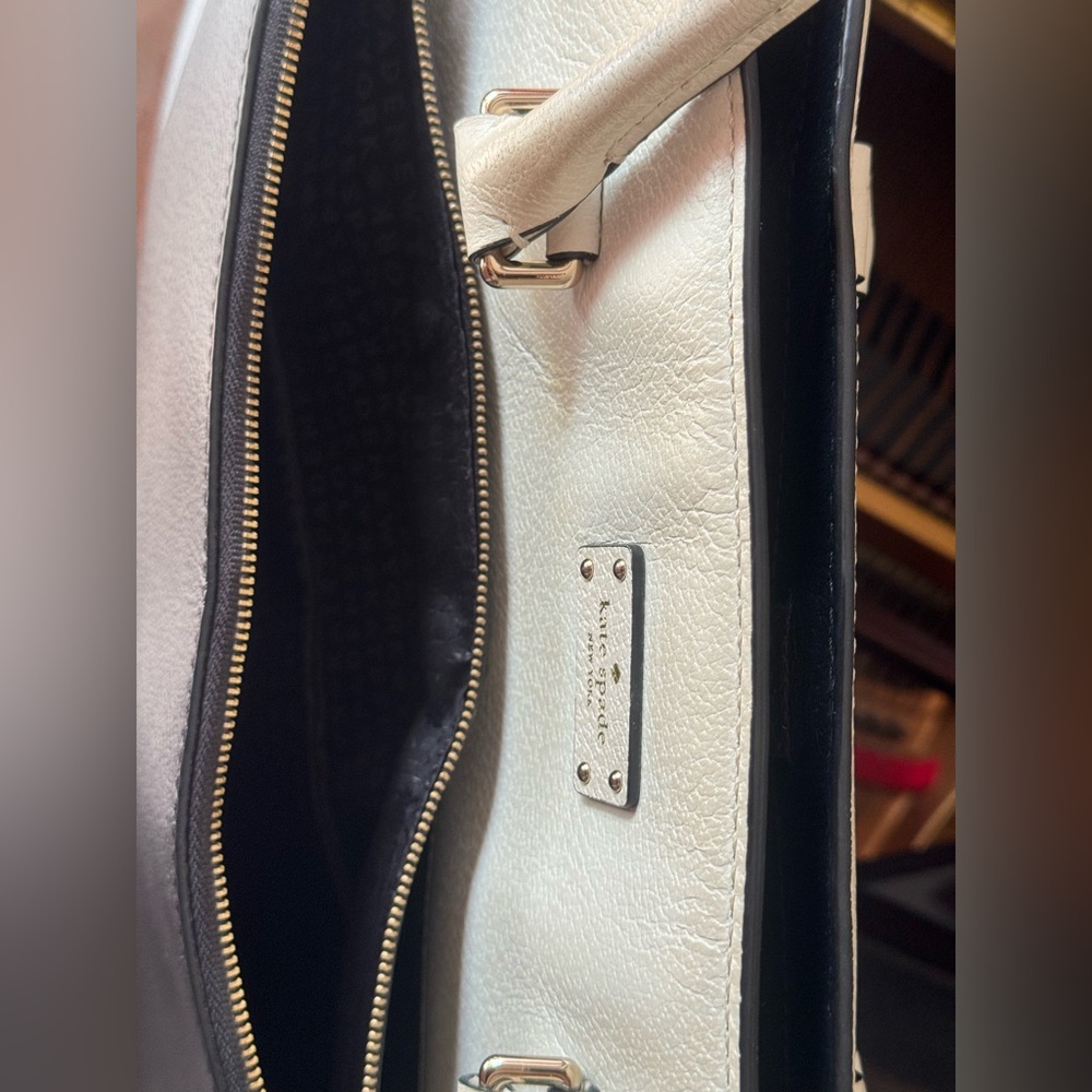 Kate Spade New York Grove Street Maeve Tote in black and cream - Picture 14 of 16